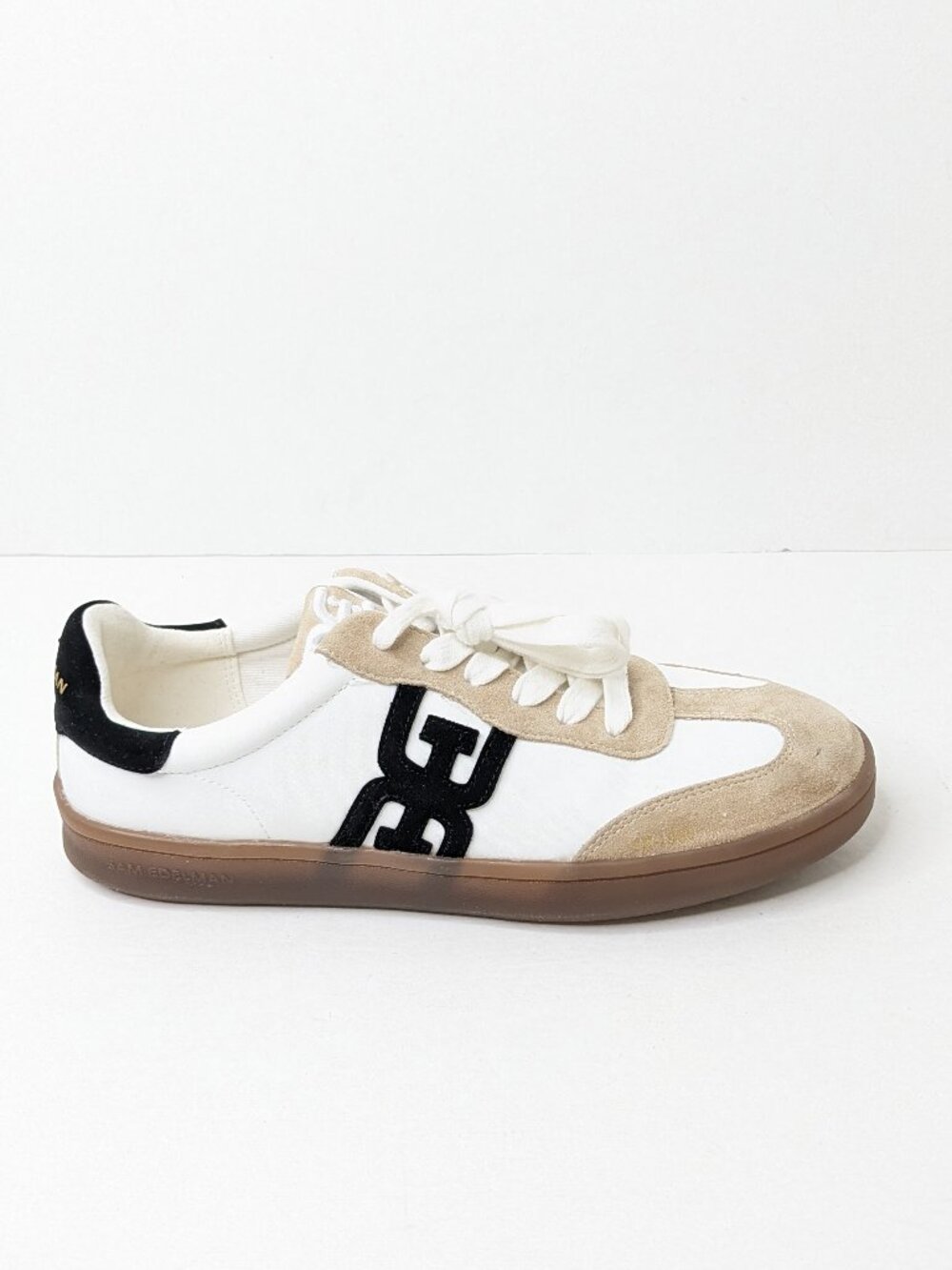 Sam Edelman Timmie Casual Sneakers White Tan Black Suede Women's 6.5 - Picture 7 of 8